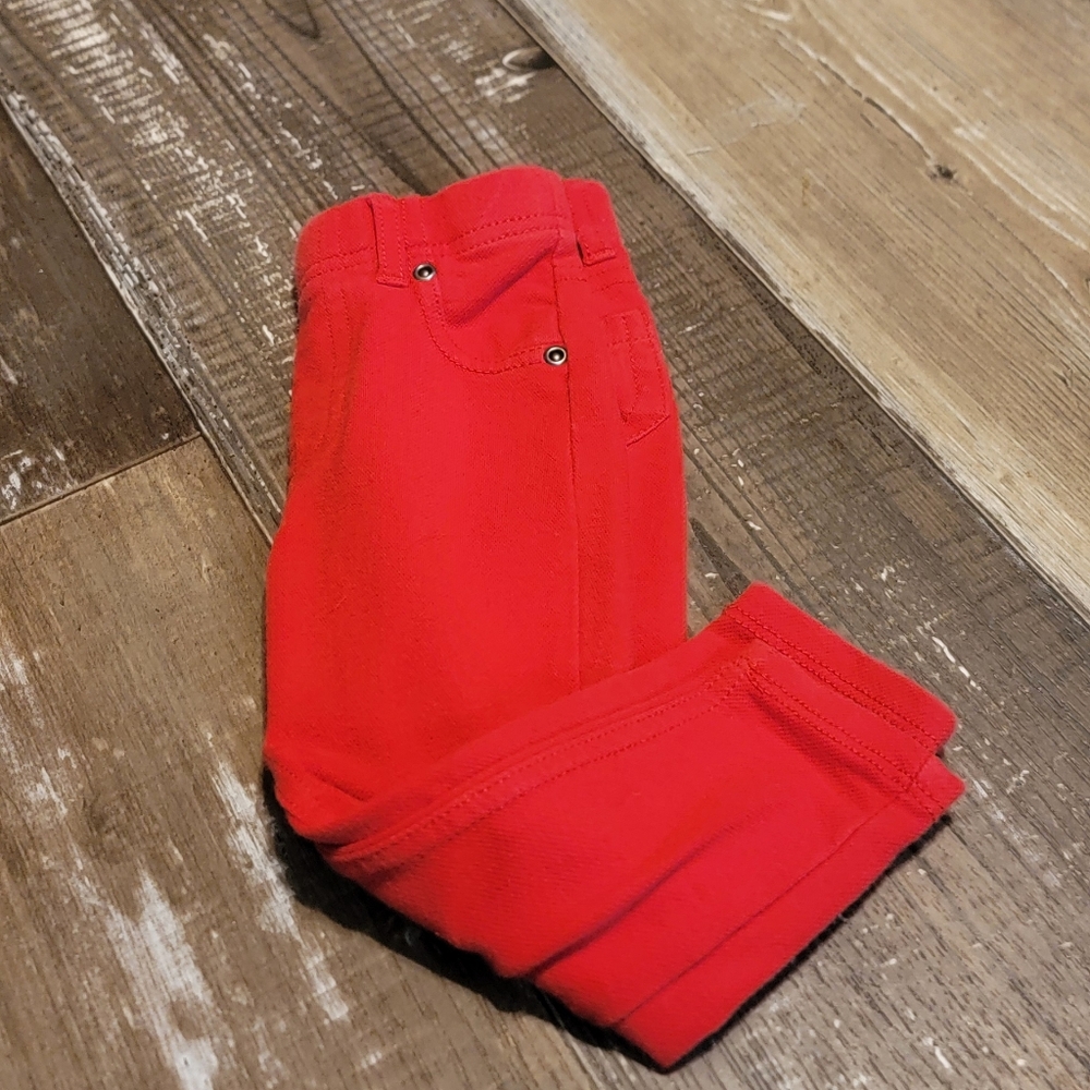 Garanimals Red Jeans Straight Cut Bottoms - Picture 3 of 7